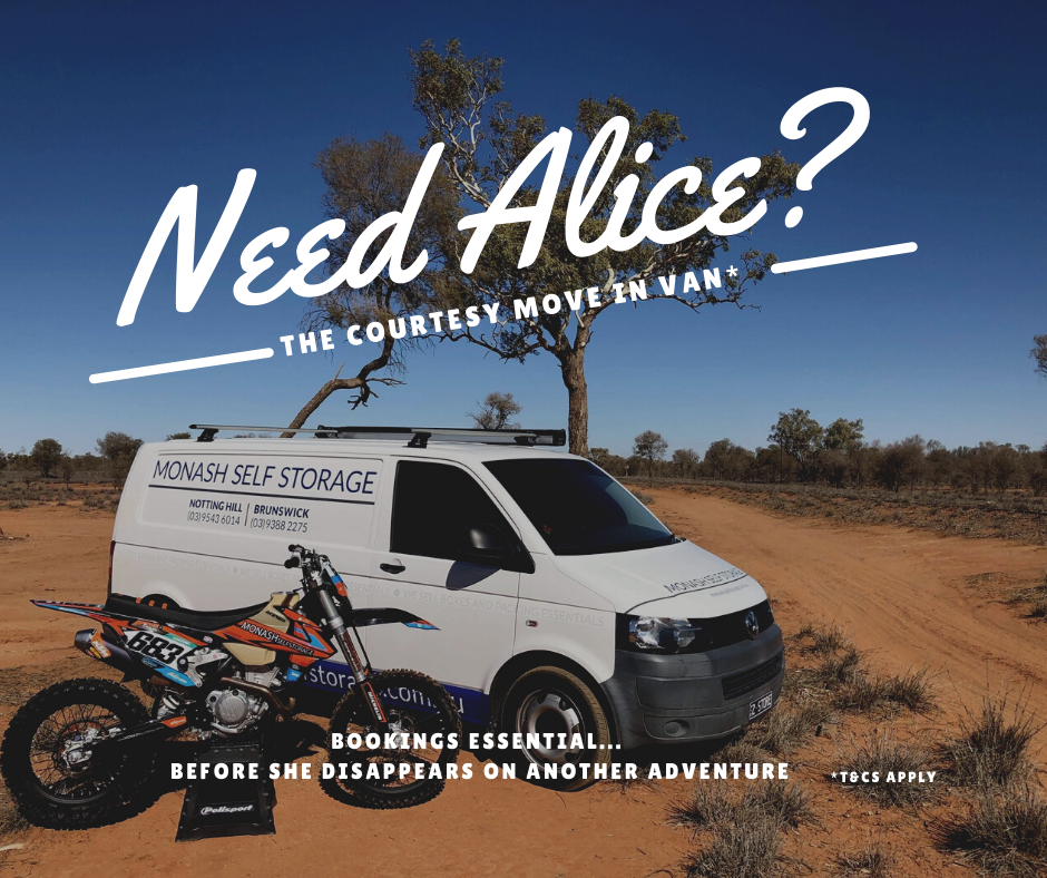 Courtesy move-in van offered by Monash Self Storage for new customers, also available to existing customers for hire at a reasonable fee.