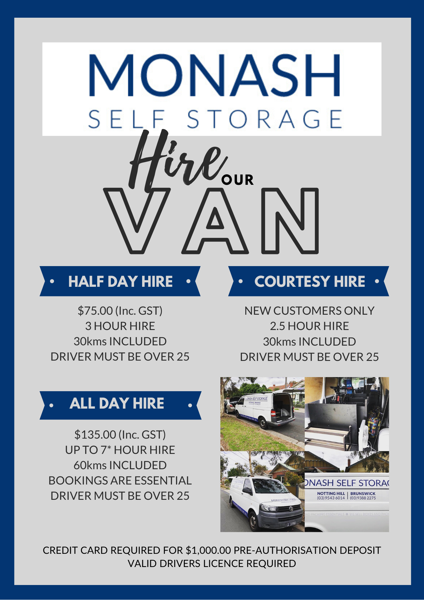 Helpful Moving Van to make your move in easy • Monash Self Storage