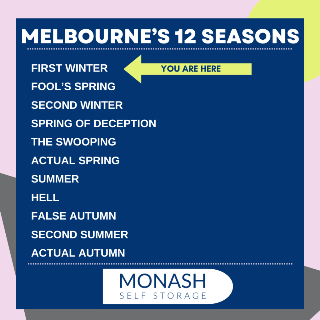12 Seasons of Melbourne. Joke. Storage Funny