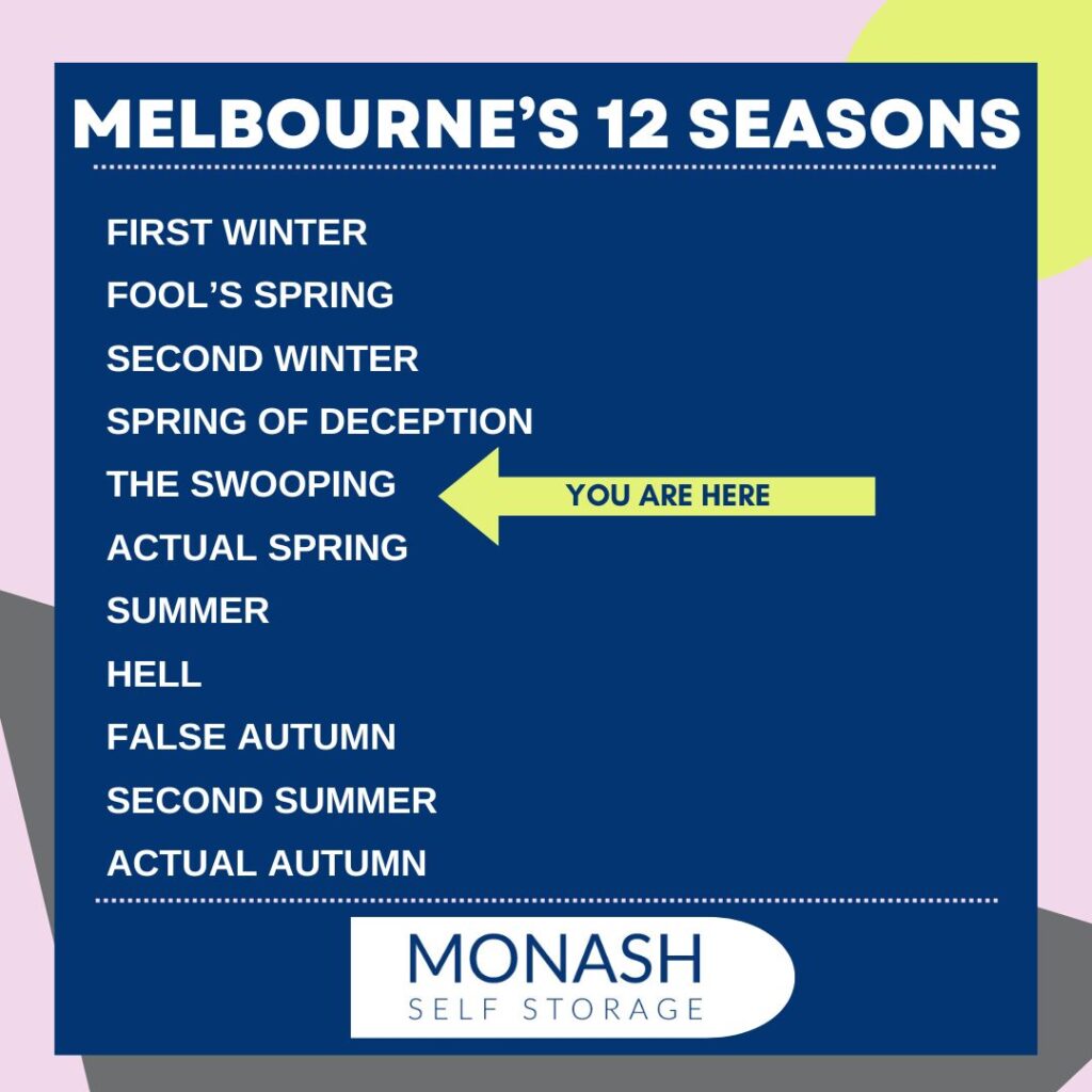 Current Season is the Swooping, not Spring