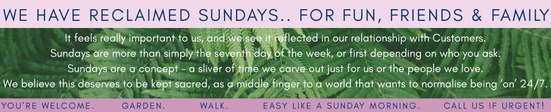 Reclaiming Sundays. Sliver of time for ourselves