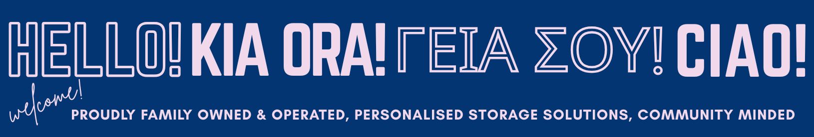 Hello welcome to Monash Self Storage  Family Owned & Operated